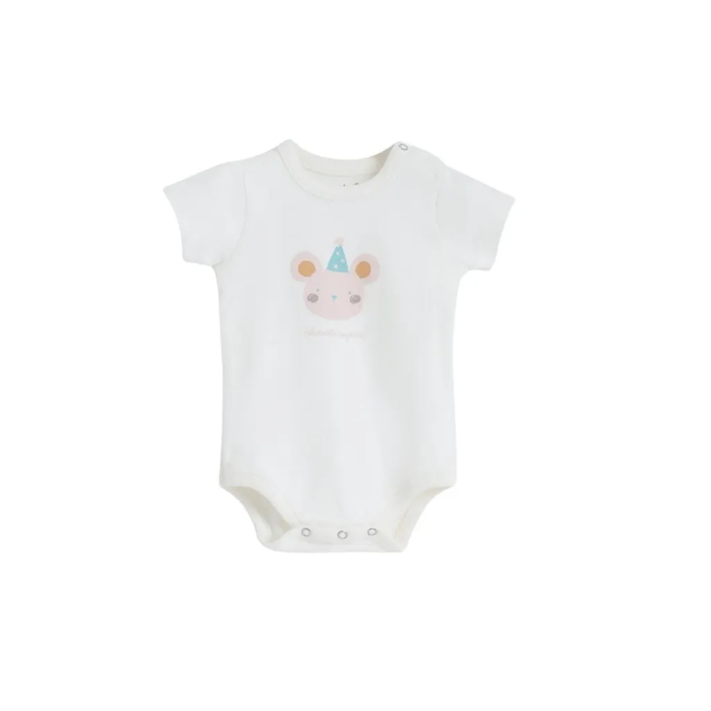 Junior happy birthday body suit short sleeve 2.webp
