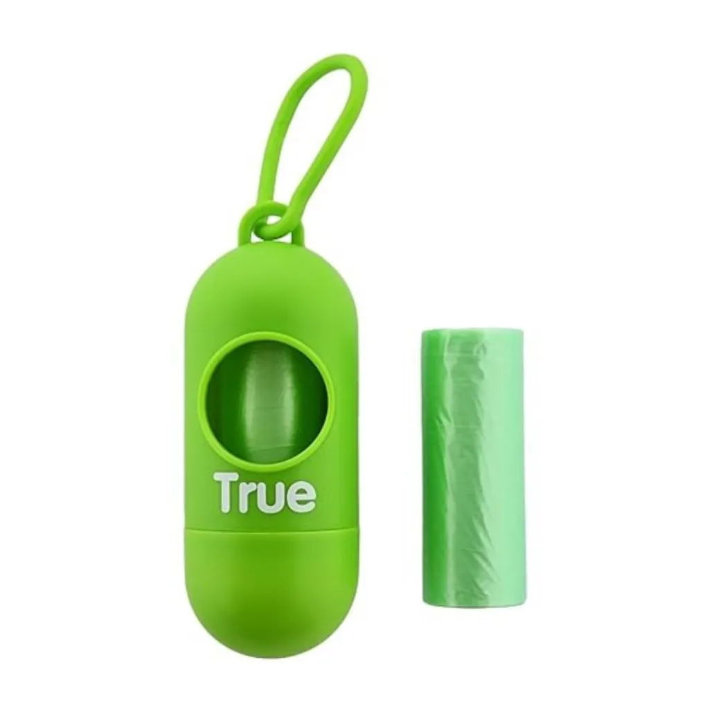 True Gold Portable Diaper Bag Dispenser With Extra Roll-30 Bags green.webp