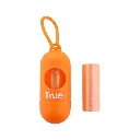 True Gold Portable Diaper Bag Dispenser With Extra Roll-30 Bags orange.webp