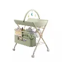 Changing stand unit with toys bar green.webp