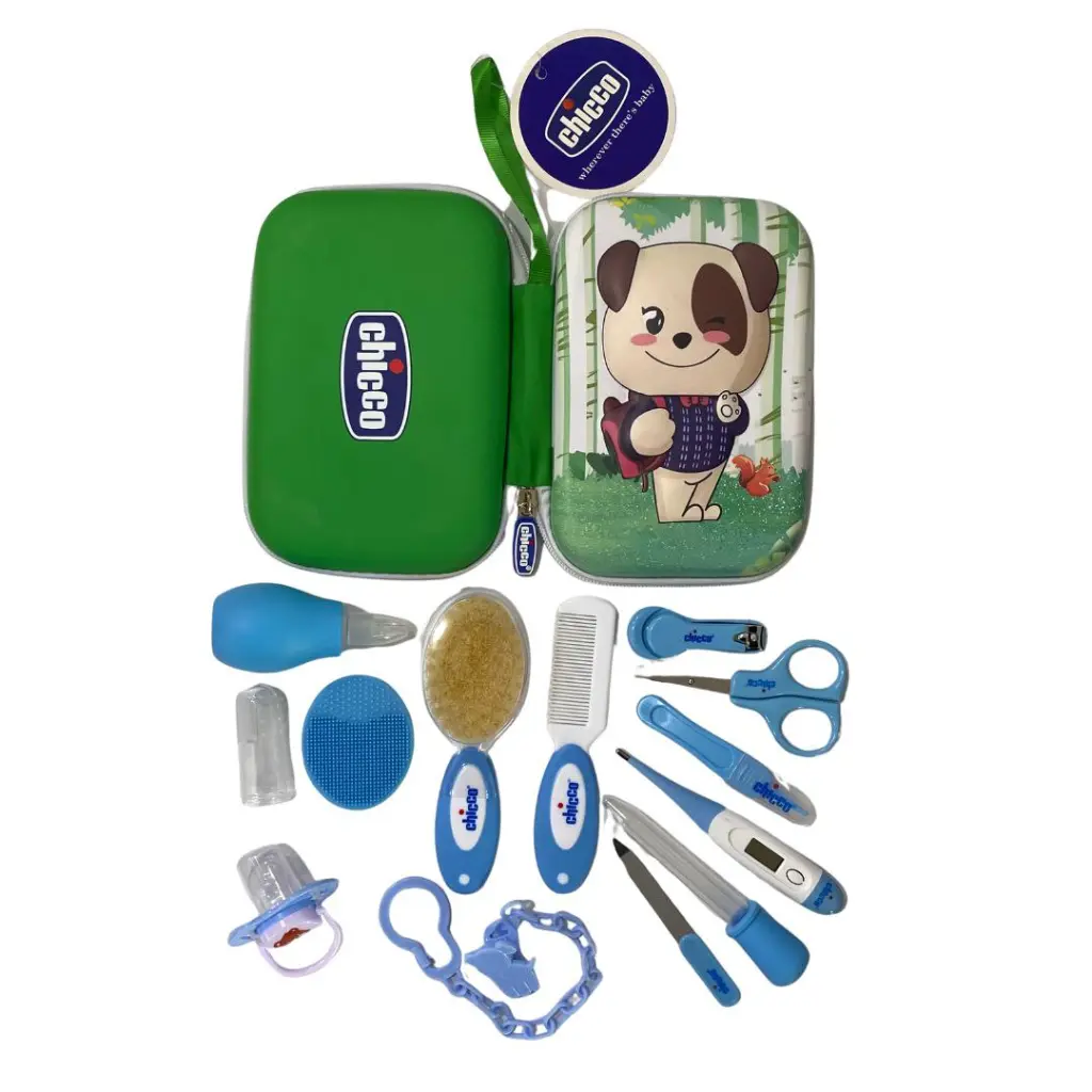 chicco  leather care bag 13 pcs  BLUE2.webp