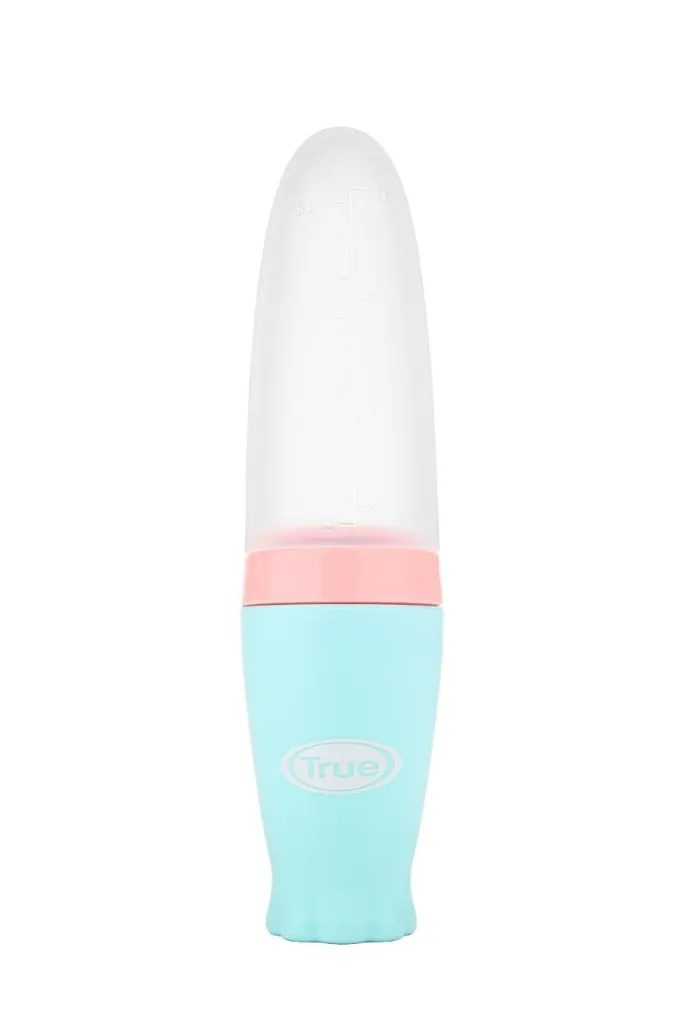 True Silicon Bottle With Silicon Spoon &Cover&Stand 110ml 4+ 3.webp