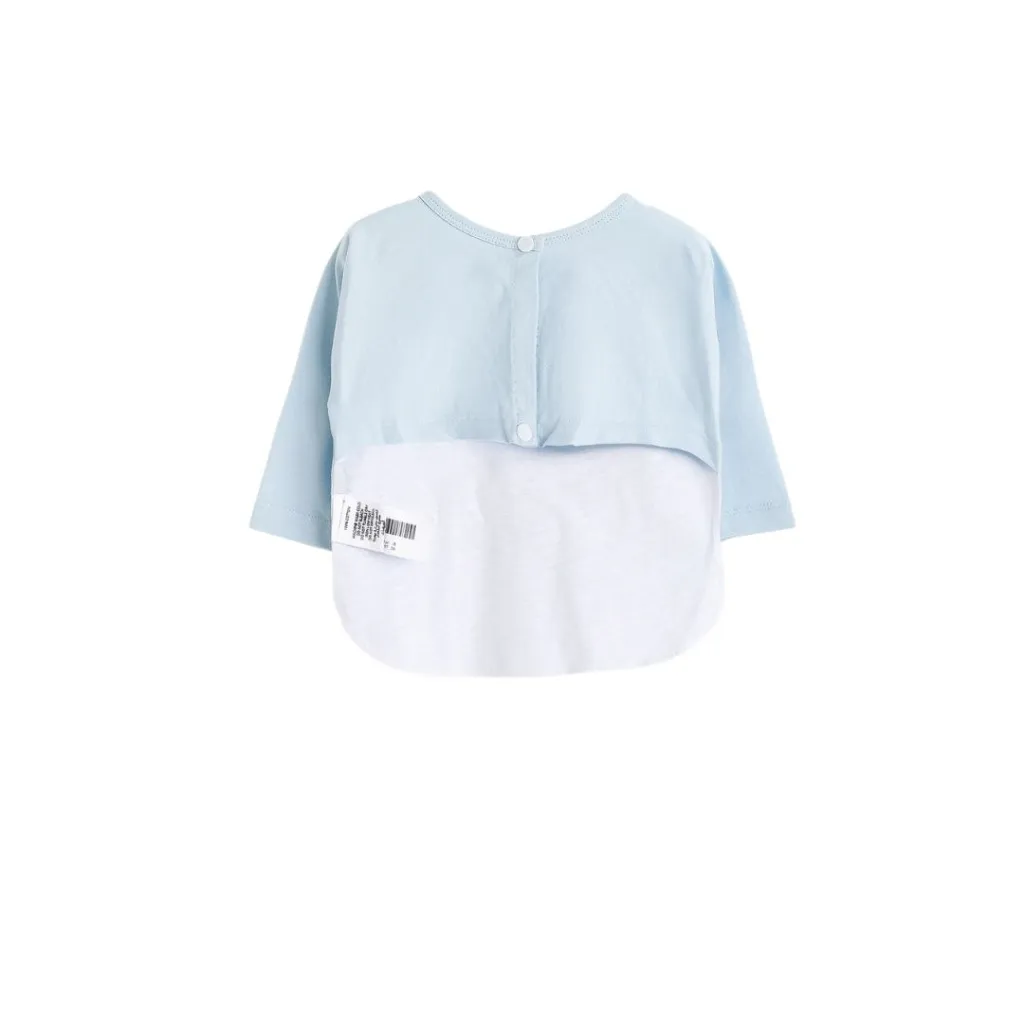 Junior dream big baby bib with sleeve 2.webp