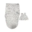 Petit bebe baby swaddle with cap heart.webp