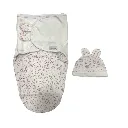 Petit bebe baby swaddle with cap shower red.webp