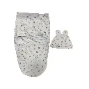 Petit bebe baby swaddle with cap convitte.webp