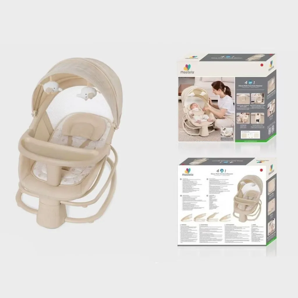 Mastela baby swing 4 in 1 khaki.webp