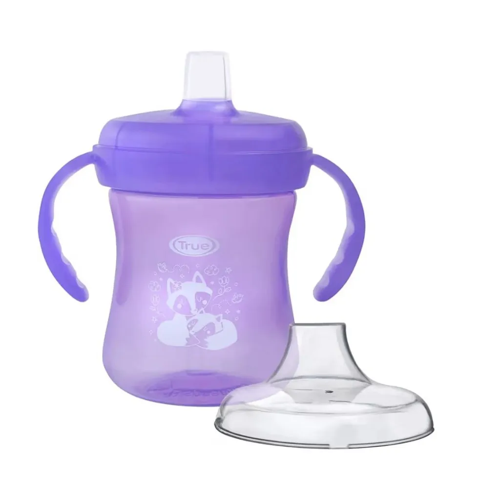 true silicone spout cup 180ml purple 1.webp