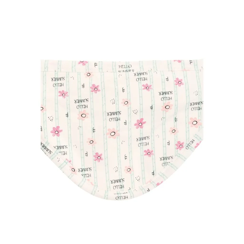 Junior baby blanket hello summer flower 2.webp