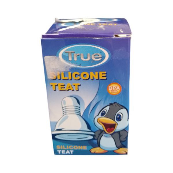 حلمة ببرونة سيليكون فى علبة true small