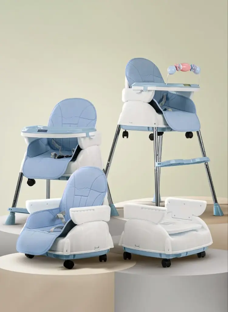 [c006-blu] Economic baby feeding chair  (Blue)