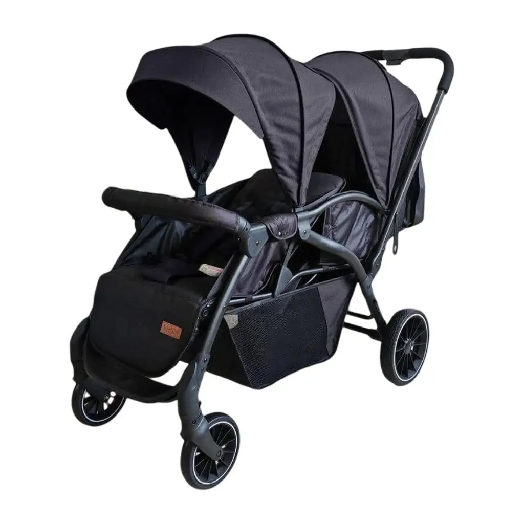 [LB200] Kidilo twin stroller LB200 (اسود)