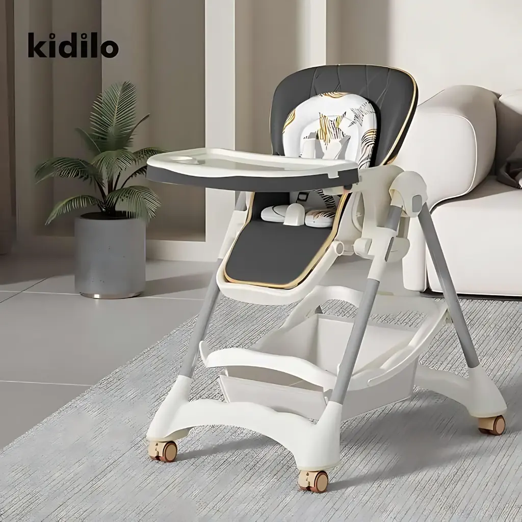 [1-1A-black] Kidilo baby feeding chair (Black)