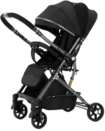 [V6-2A-blk] baby stroller v6 (Black)