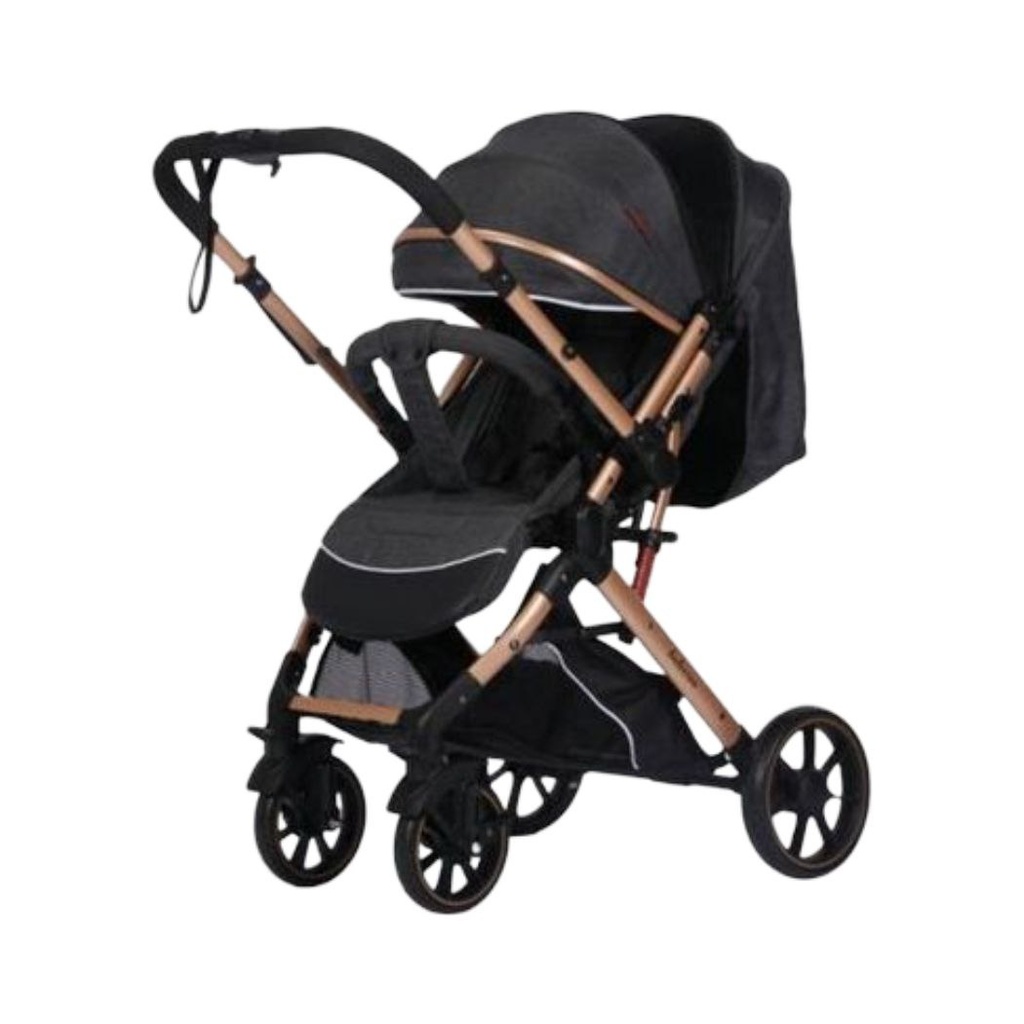[B1A06-blk] Belecoo rev baby stroller B1 (Black)