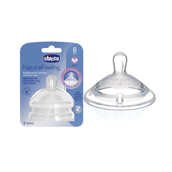 [8058664008261] Chicco natural feeling nipples (2pcs_6m+)