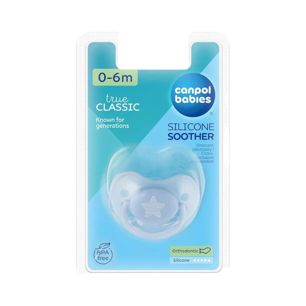 Canpol babies Silicone Symetric Soother 0-6m PASTELOVE 