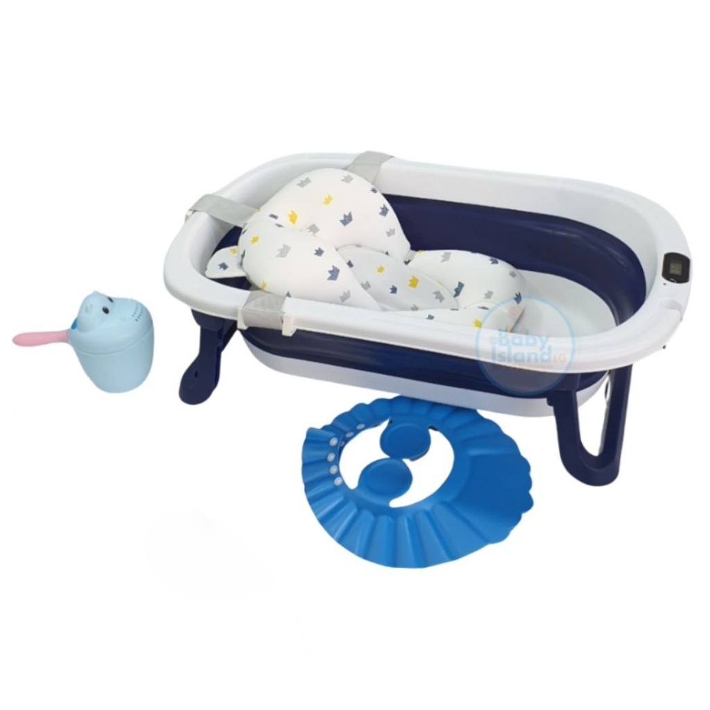 baby bath tub set 4 pcs (Blue)