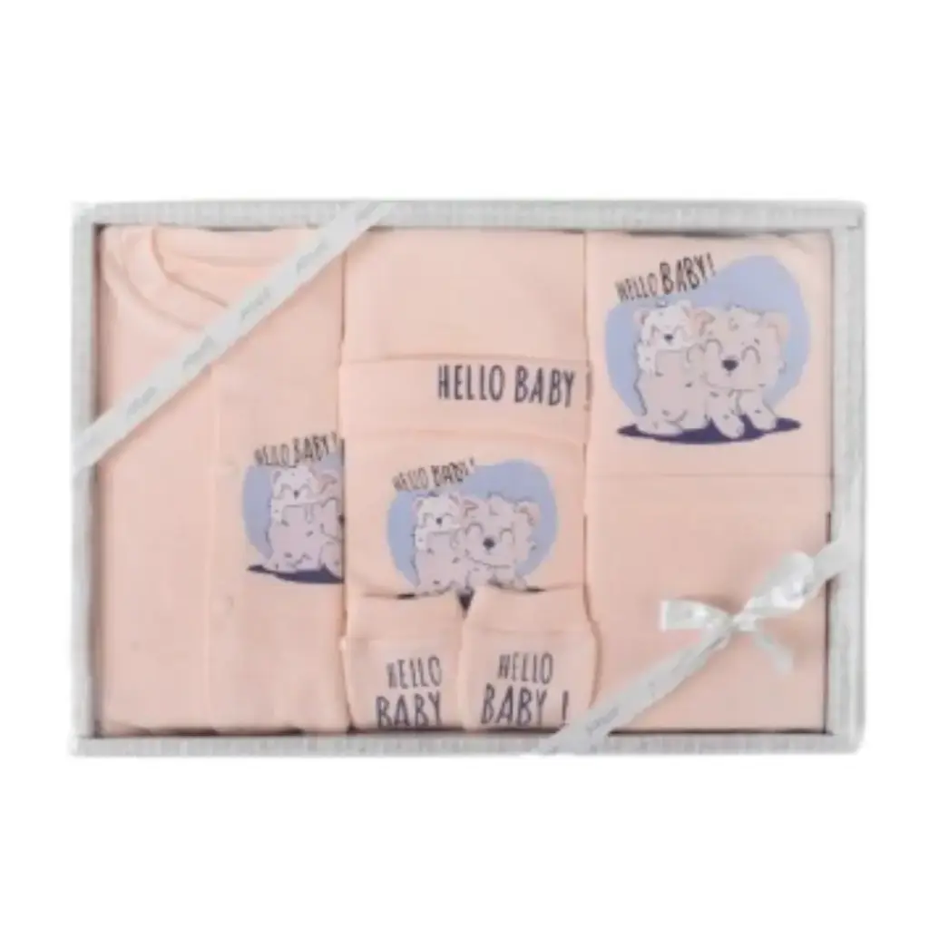 [4-1061-12] junior hello baby set 5 pcs 