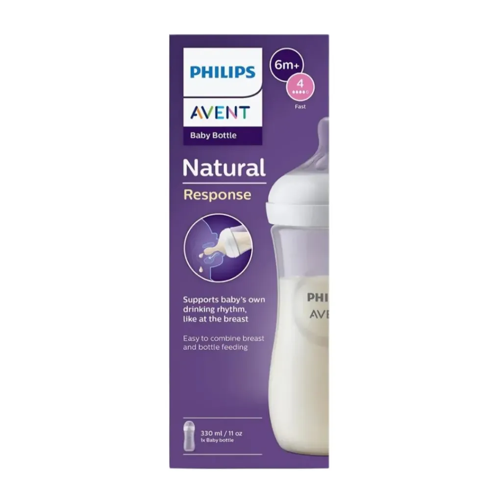 [SCY906/01] Philips Avent Natural Bottle Response (6m+) 330ml- 1 Pack