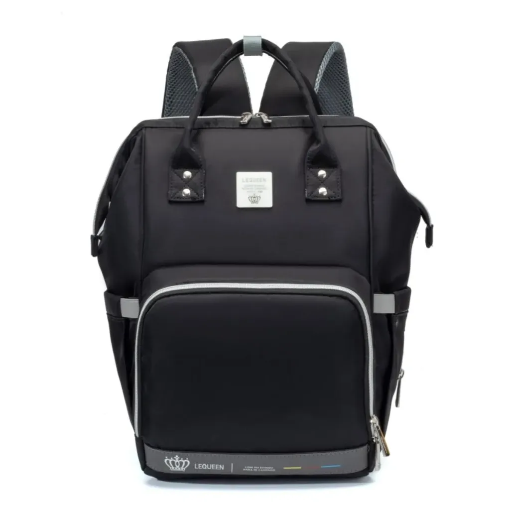 Lequeen Diamond 7TH Edition mommy bag (اسود)
