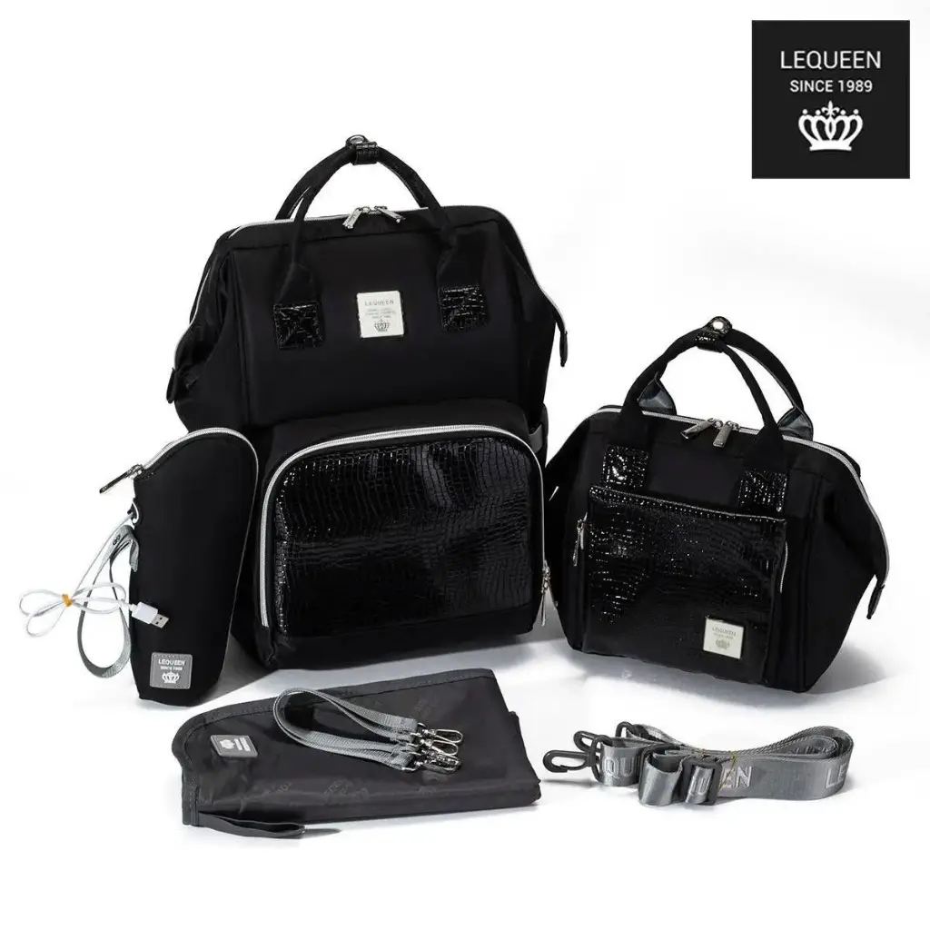 lequeen diamond 7TH set (black leather)