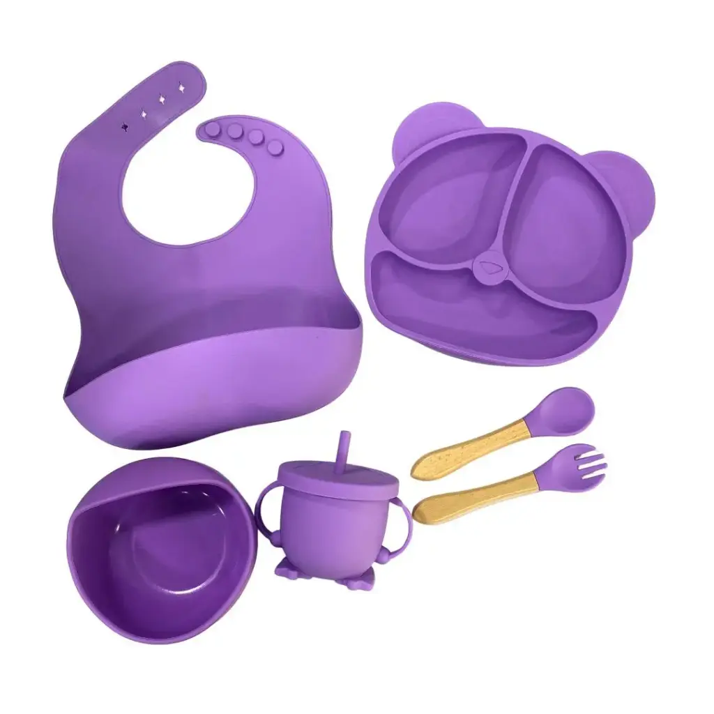 silicon feeding set 6pcs 