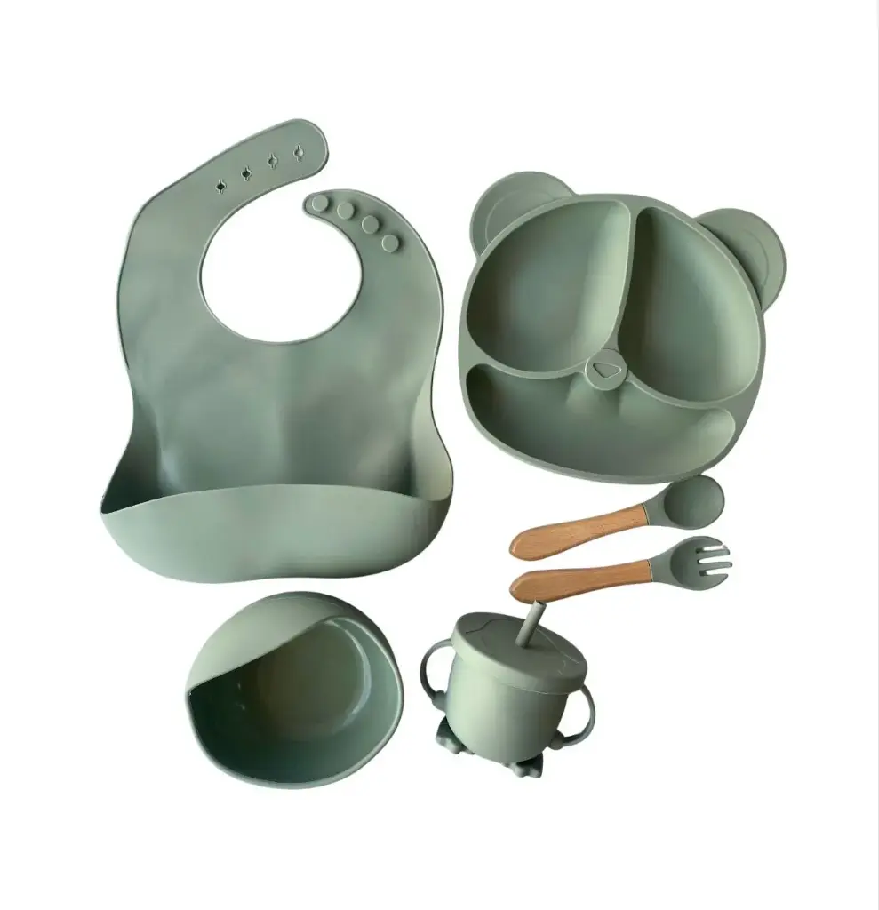silicon feeding set 6pcs 