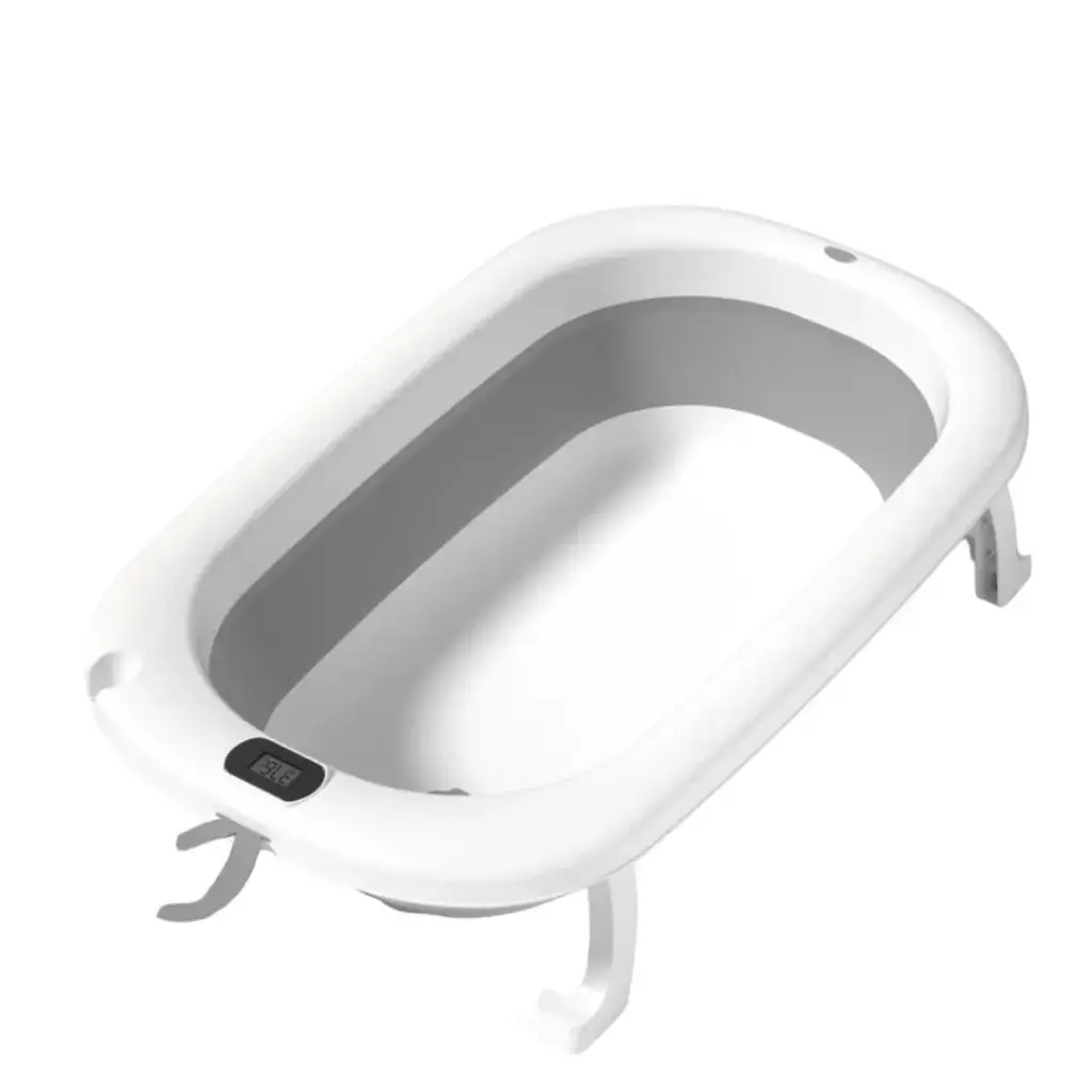 [A66-737 gry] Bathtube+thermometer+bath pillow (Gray)