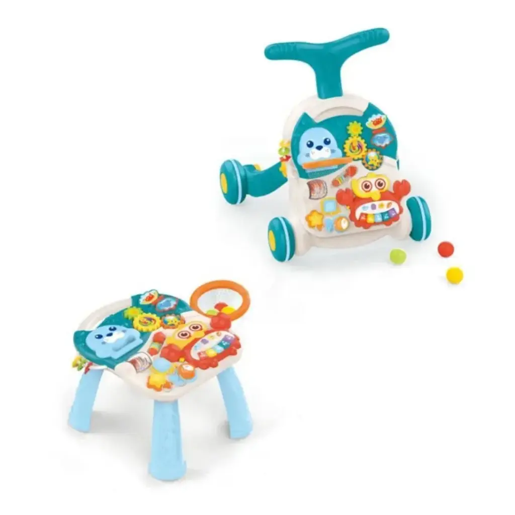 [HE0828/29 blu] Hunger walker & activity table 2in 1 (ازرق)
