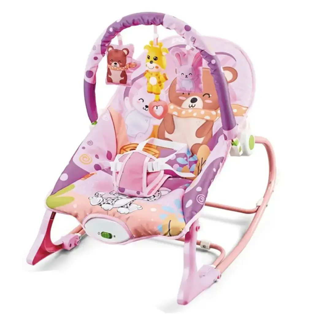 Umbrella automatic baby rocker (Pink)