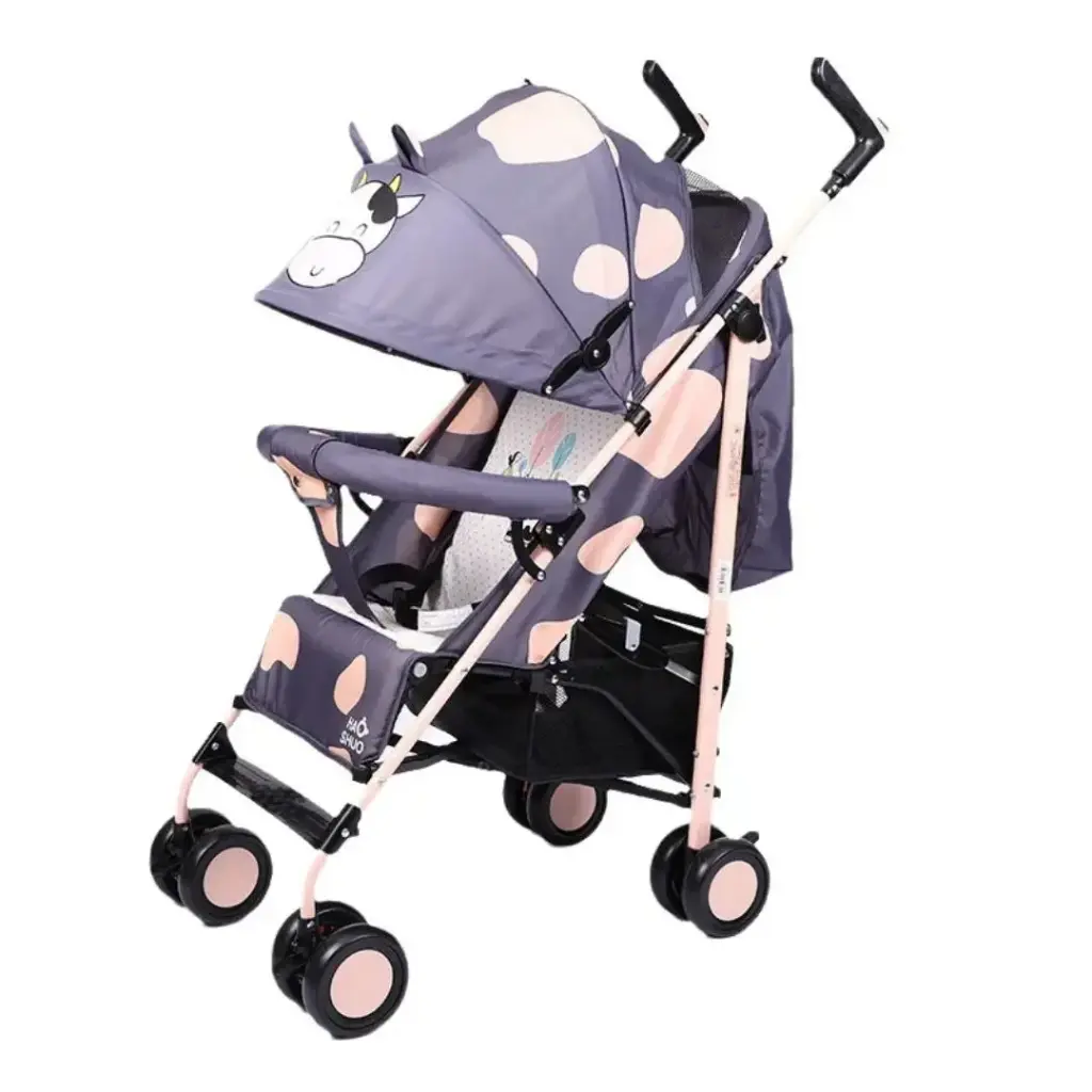 [s11] Haoshuo light baby stroller  (cow)