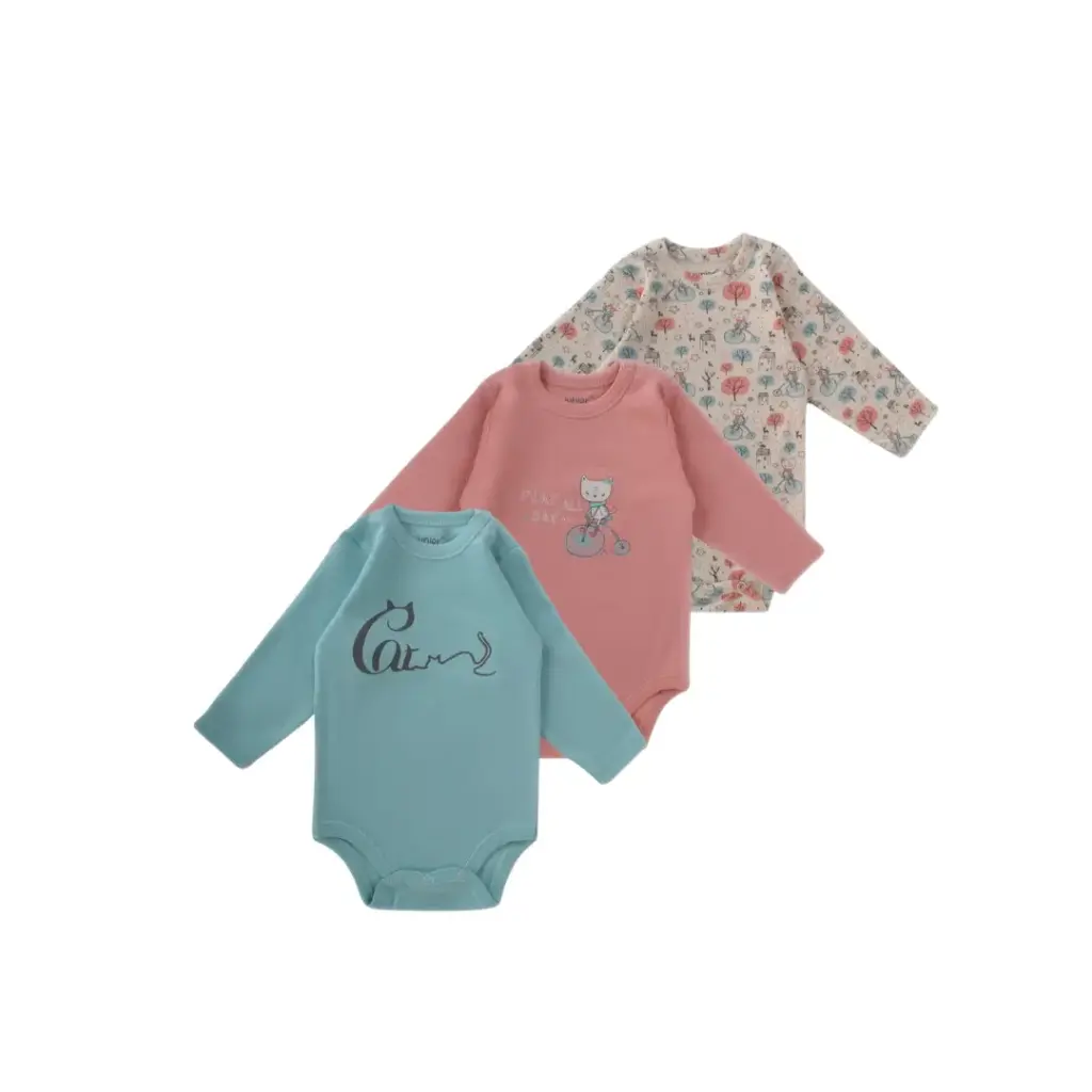 [6213-72] junior play all day body suit set long sleev(18-24)    