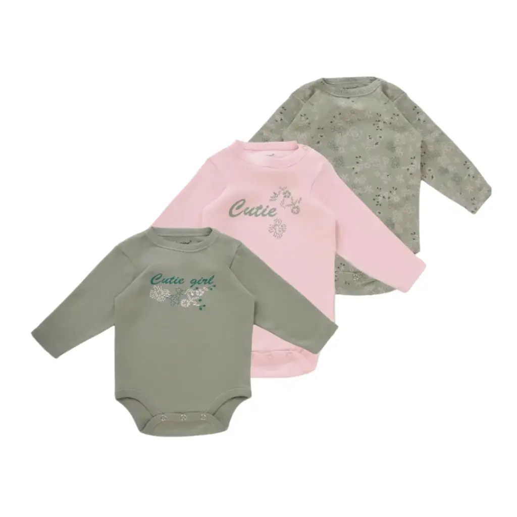 [6213-74] junior cutie girl body suit set long sleev(9-12)      