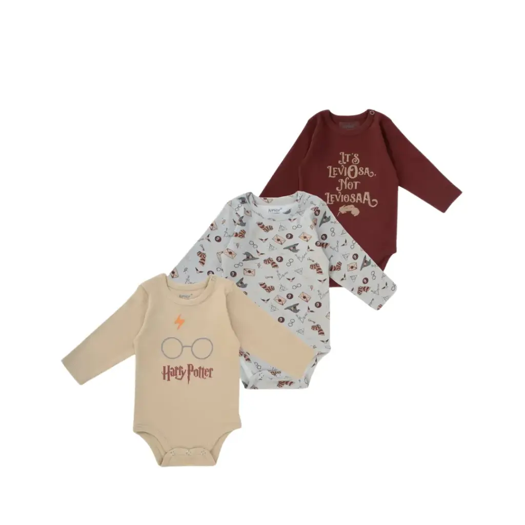 [6213-78] junior harry potter body suit set long sleev(6-9)           