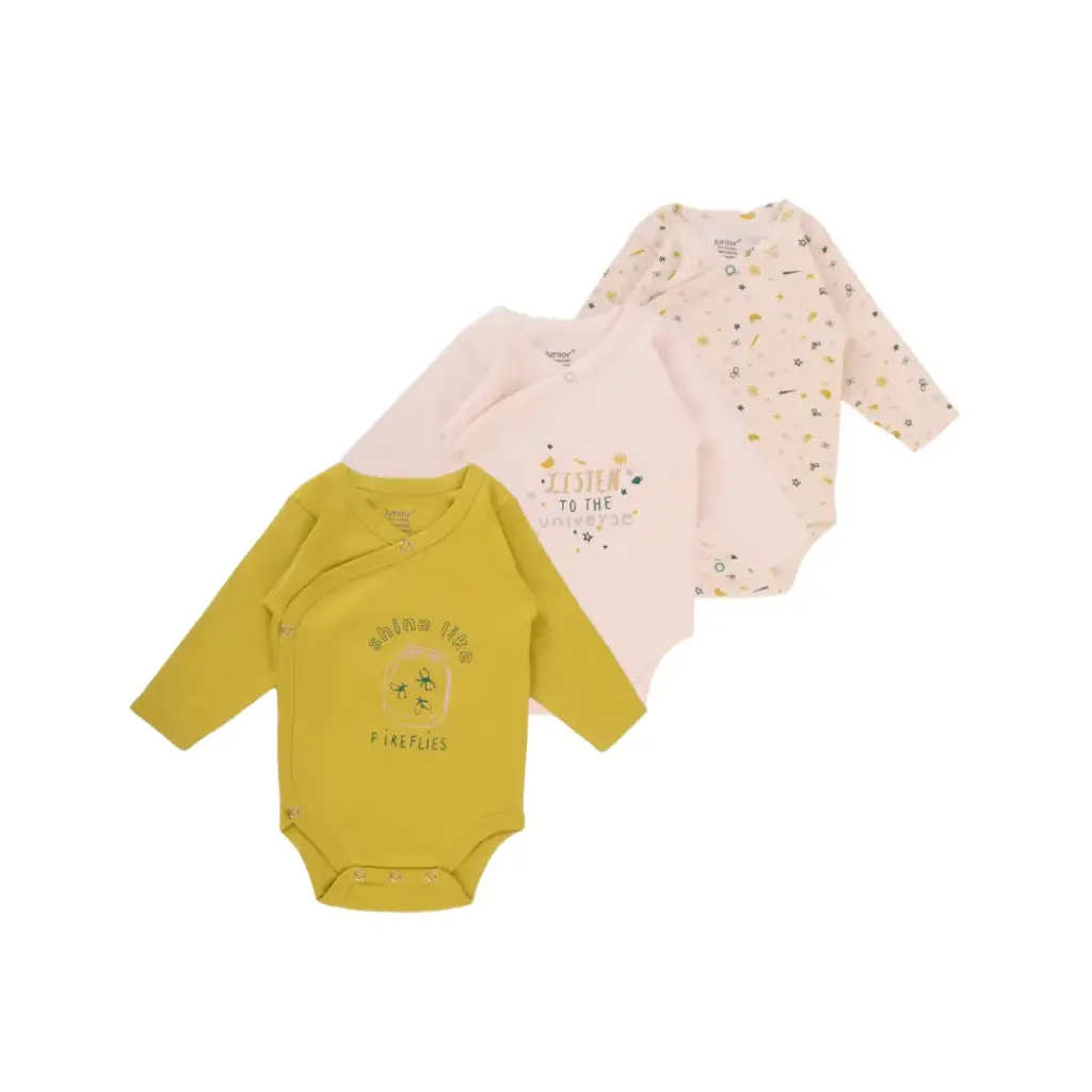[6305-02] junior shine like fireflies kimono set long sleev(0-3)                     