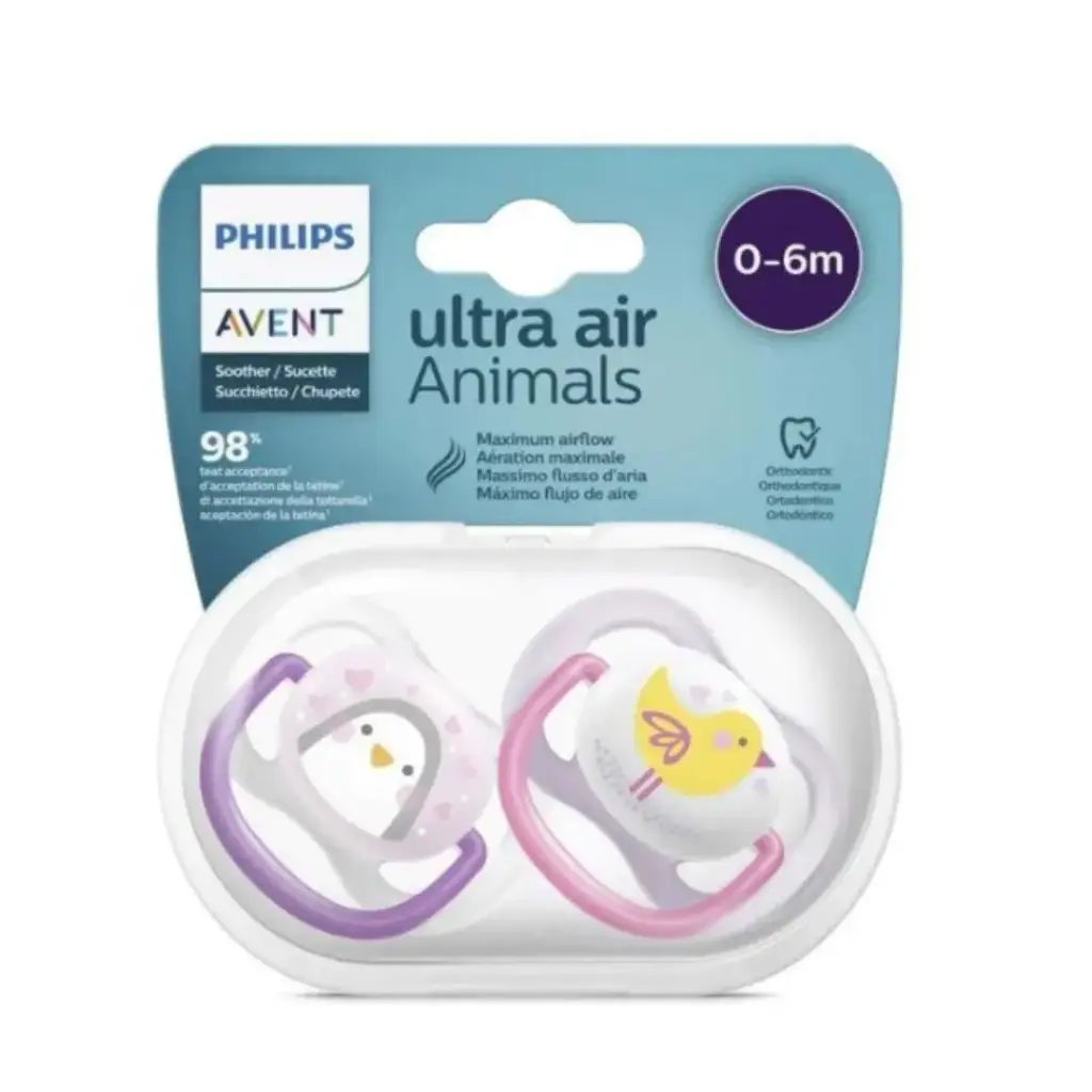 [SCF080/06] Philips Avent Pacifier Ortho Decorated 0-6m- 2Pack 