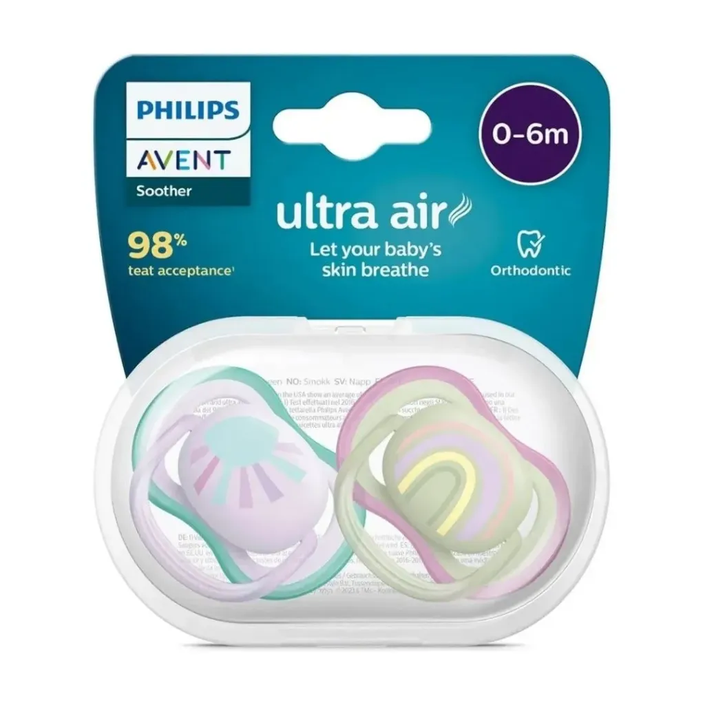 [SCF085/59] Philips Avent Pacifier ultra  Air 0-6m- 2Pack (girl)