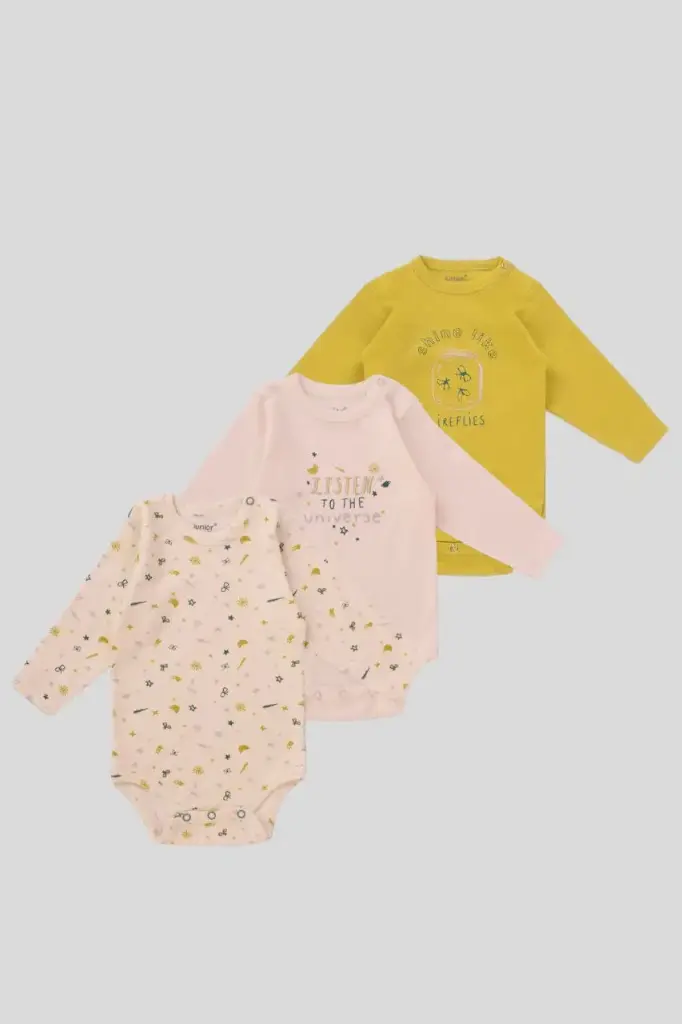 [6213-69] junior shine like fireflies body suit set long sleev(6-9)