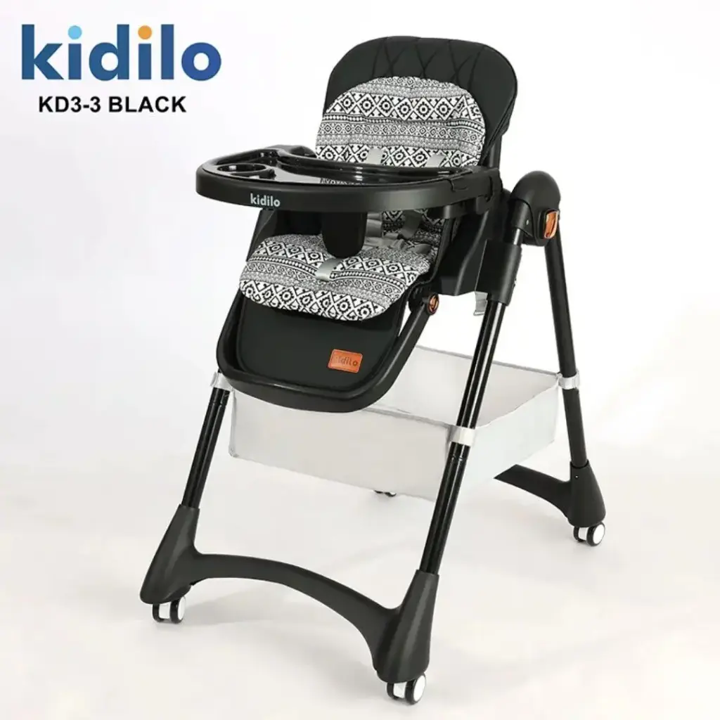 [kd3-3-blk] kidilo baby feeding chair  (Black)