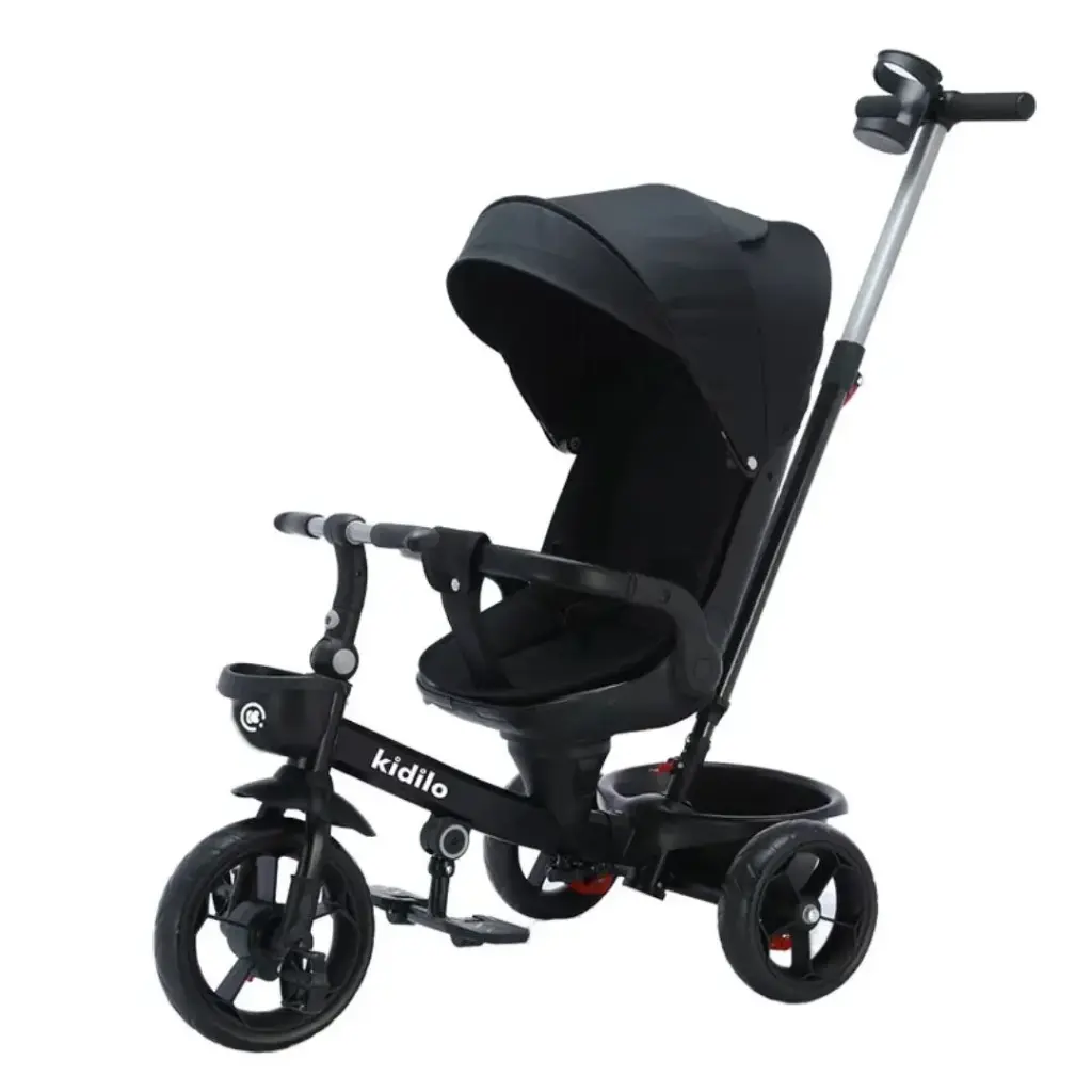 [3000] kidilo baby bike stroller  (Black)