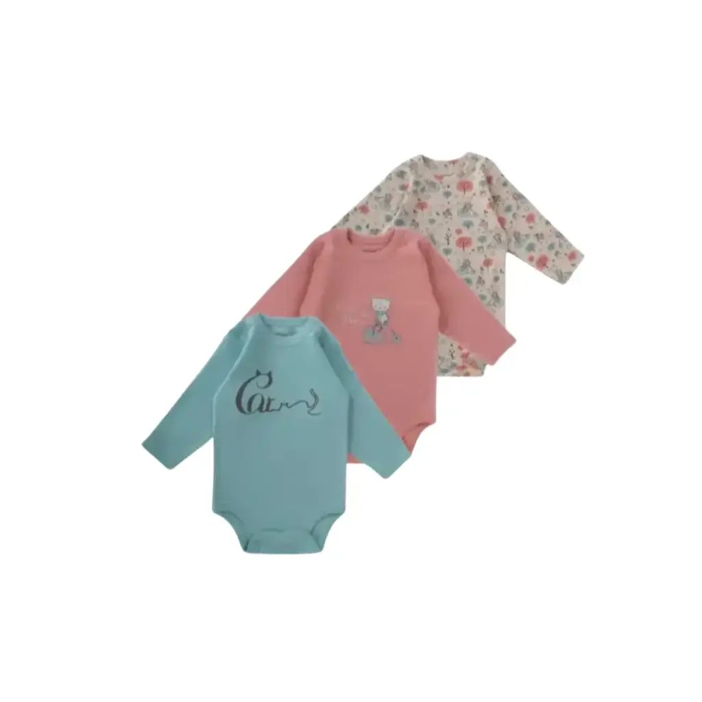 [6213-72] junior play all day body suit set long sleev(6-9) 