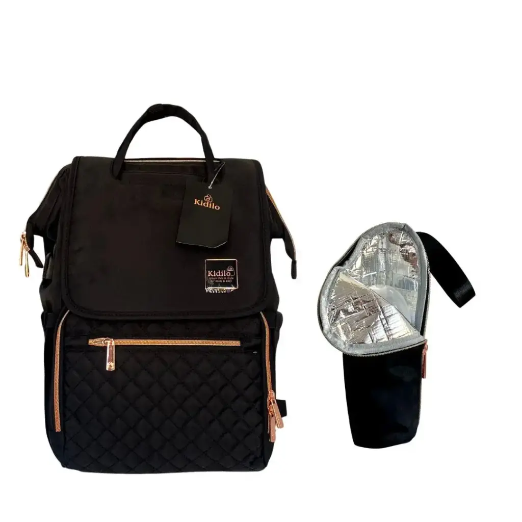 [dim-k10-bk] Kidilo Diaper Bag Dimond (اسود)