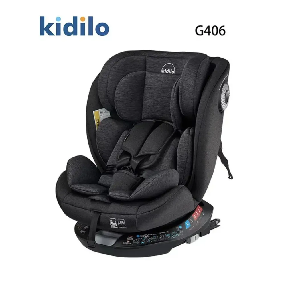 [G406 pro-blk] Kidilo car seat isofix G406 pro (Black)
