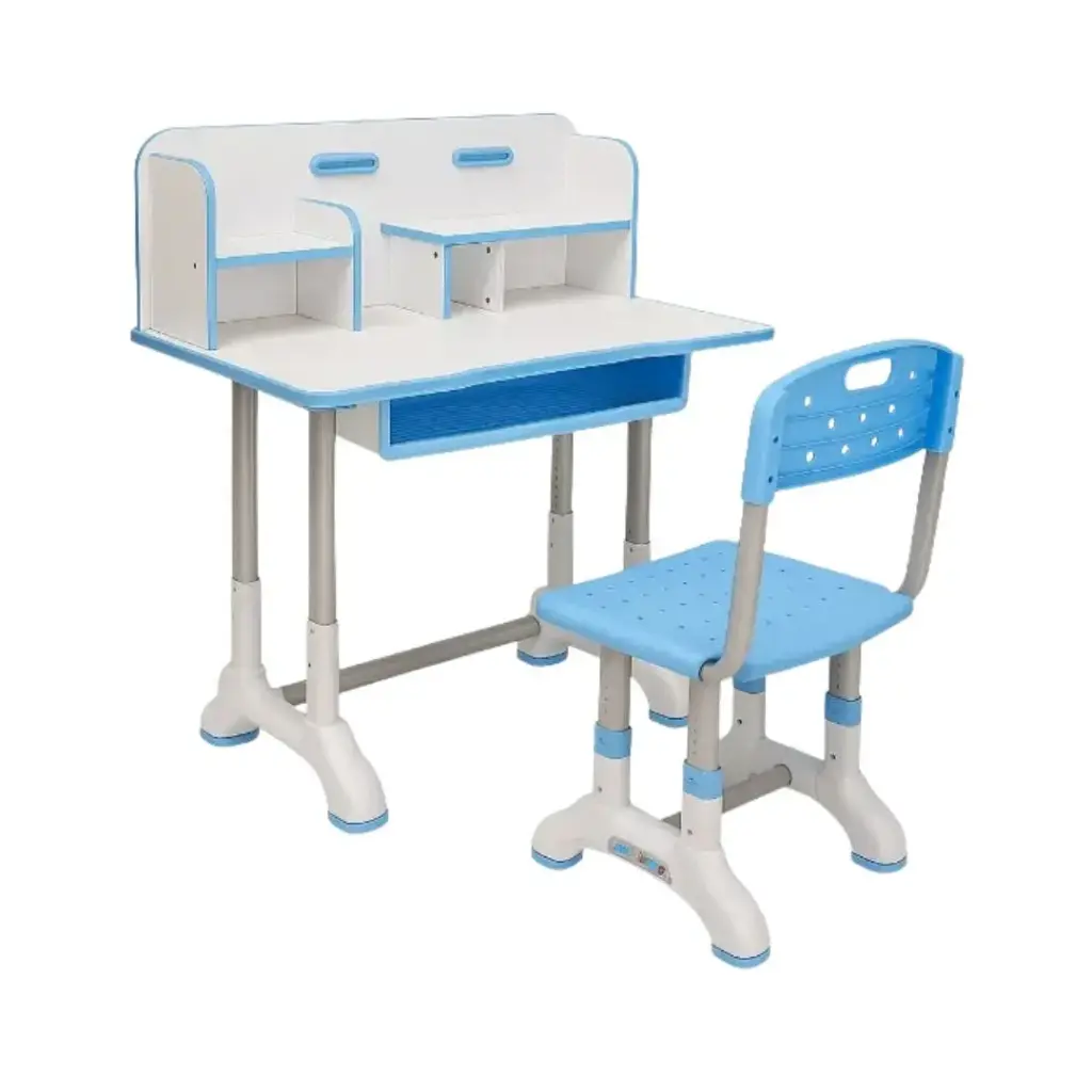 [825-1-blu] Sunshine Practical Kids Desk and Chair Set  (Blue)