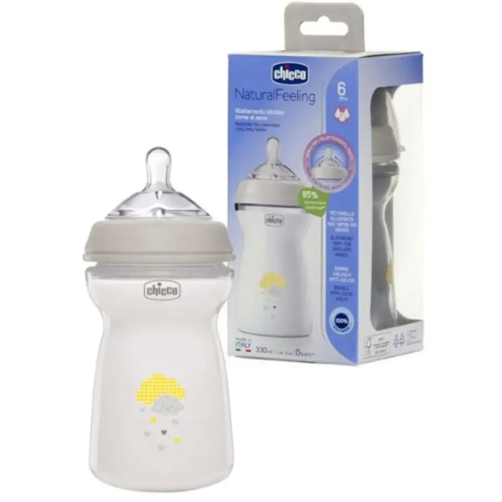[00081335300000] CHICCO FEEDING BOTTLE NF PP 6M+ 330ML UNI