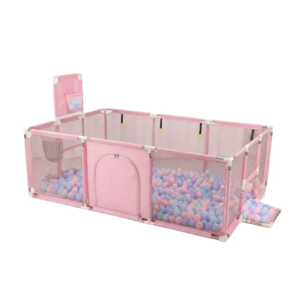 Children's game fence +30 ball 230*120*66 (pink)
