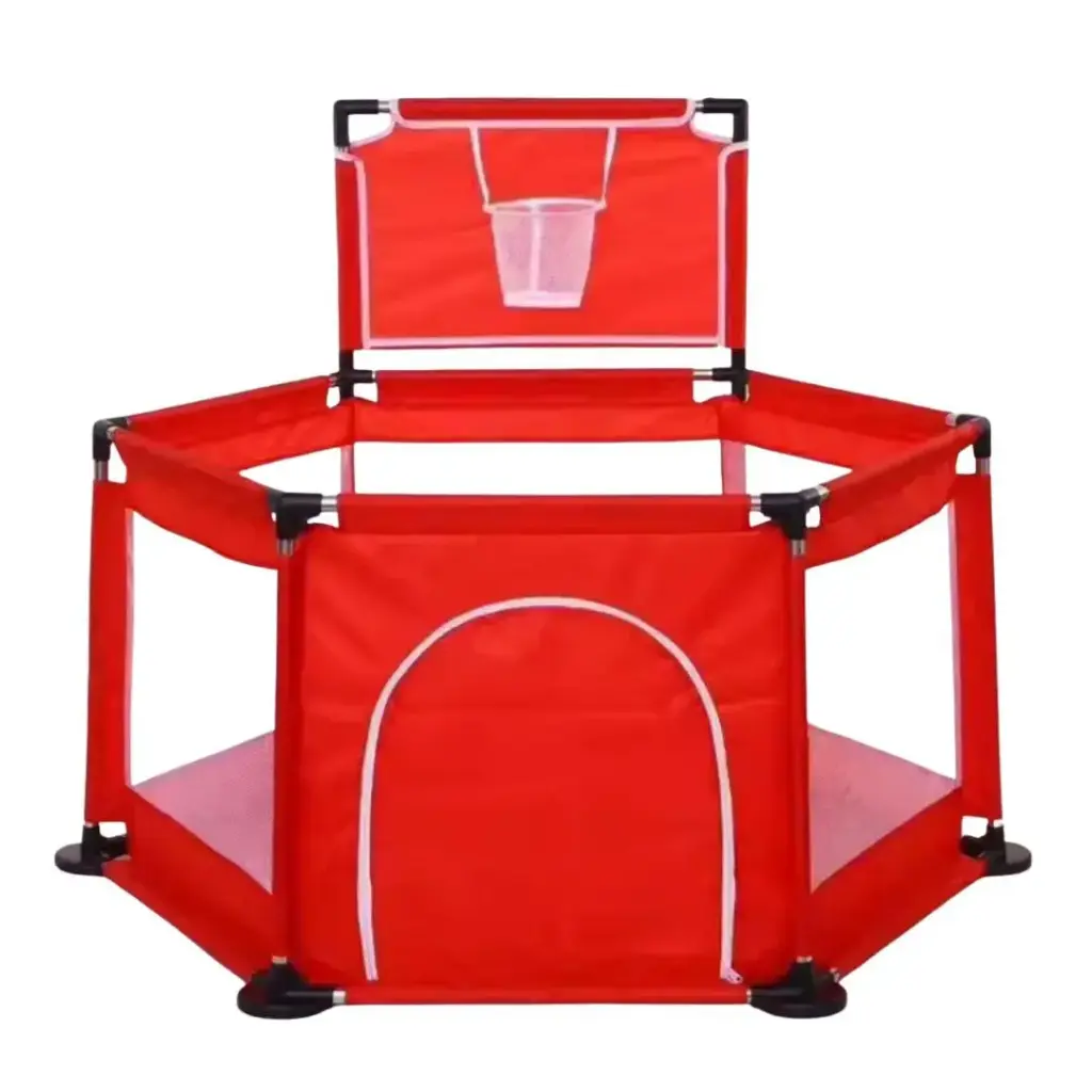 Baby fence with basket  (red)