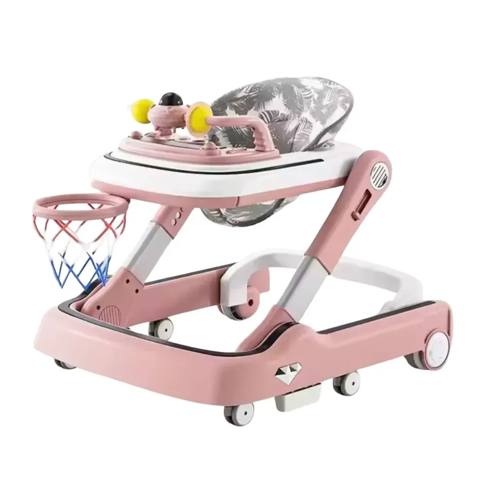 [SH803T-pink] Baby walker 2 in 1 (بينك)