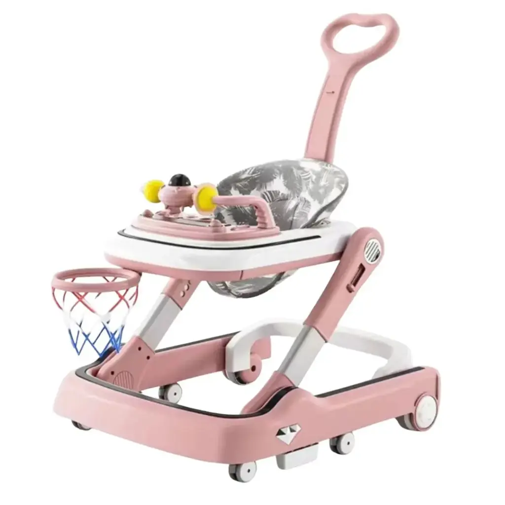 [SH803T-pink] Baby walker with handle (pink)